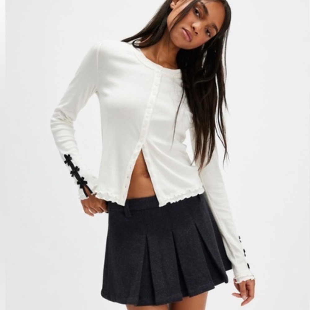 Free People lettuce trim top size small